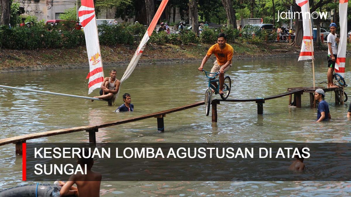 Video: Keseruan Lomba Agustusan di Atas Sungai Kalimas
