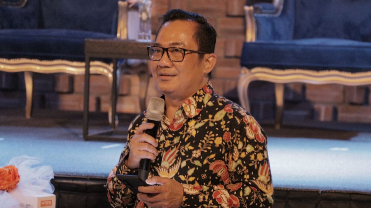 Johannes Wibisono, VP Operation Morula IVF Indonesia memberikan sambutan saat Morula Fertility Talk (Foto-foto: Morula IVF Indonesia)