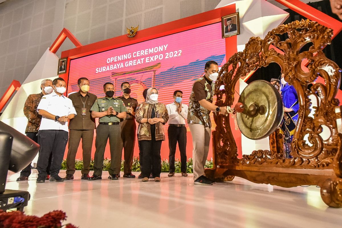 Wali Kota Surabaya saat membuka Surabaya Great Expo di Grand City. (Foto: Humas Surabaya/jatimnow.com)