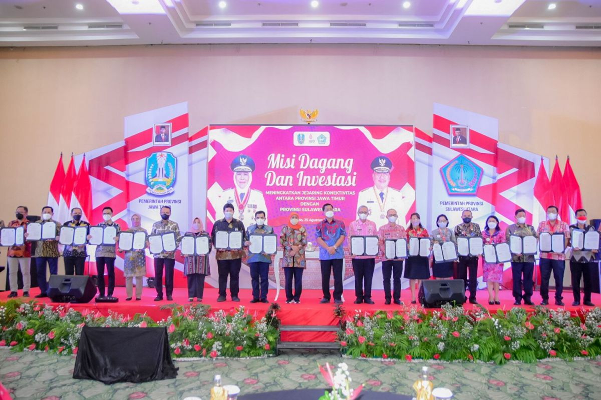 Gubernur Jatim Khofifah Indar Parawansa saat memimin Misi Dagang dan Investasi di Sulut (Foto-foto: Humas Pemprov Jatim)