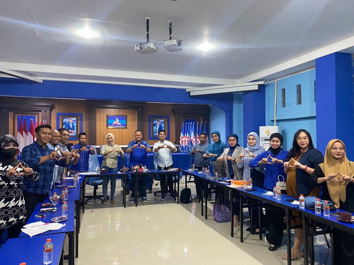 Pengurus Demokrat Jatim saat menggelar rapat menyongsong HUT ke-21.(Foto: Demokrat Jatim/jatimnow.com)