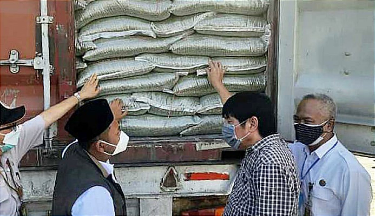 Pelepasan Ekspor kacang hijau.(Foto: Dok. PT Agro Tani Sukses Sejahtera)