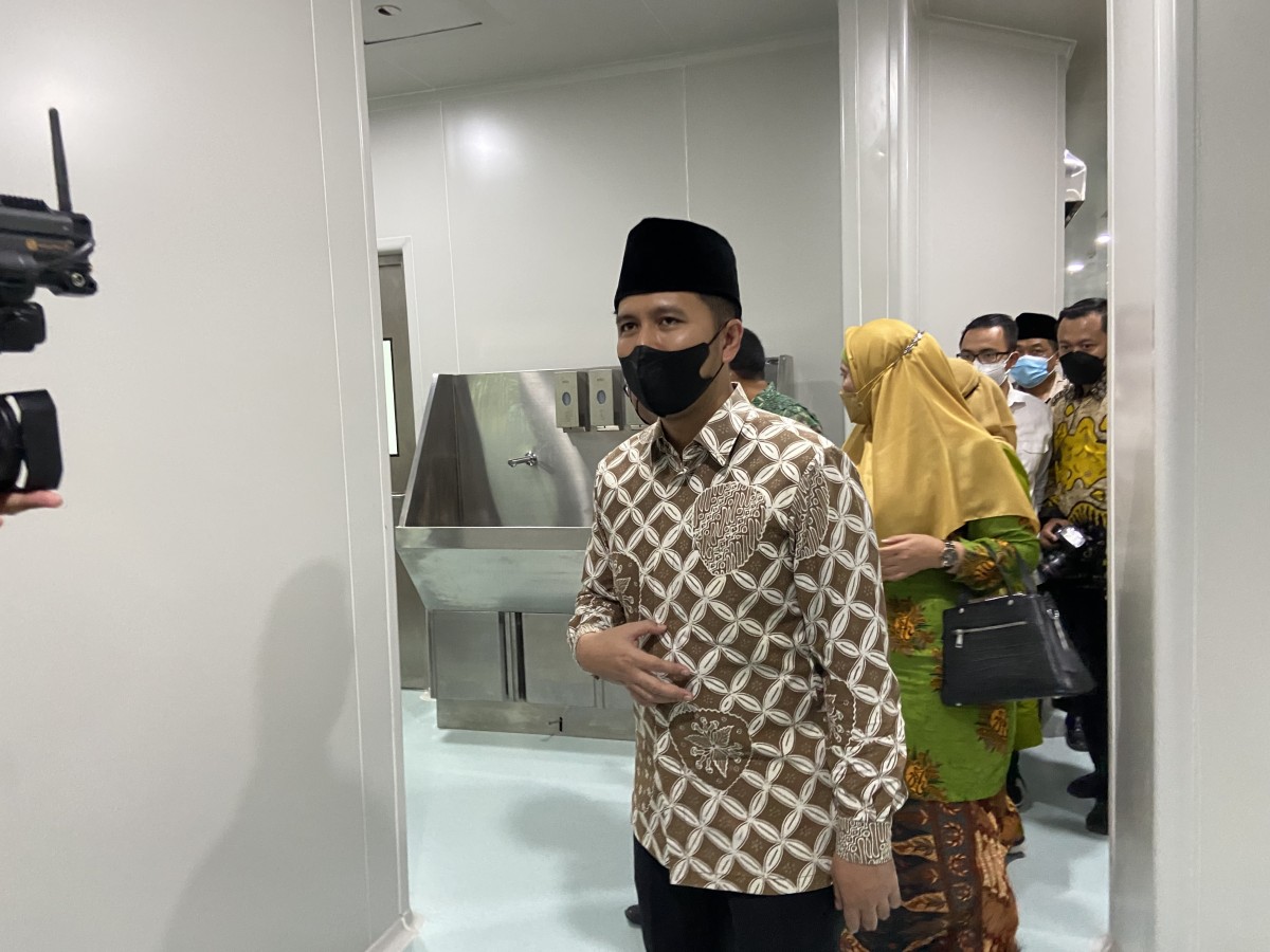 Emil Dardak di Gedung Firdaus RSU Aisyah Ponorogo.(Foto: Mita Kusuma/jatimnow.com)