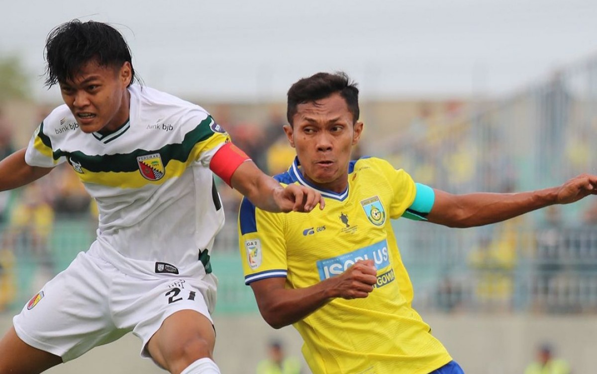 Pertandingan Gresik United vs Persikab Bandung (Foto: IG Gresik United Official)