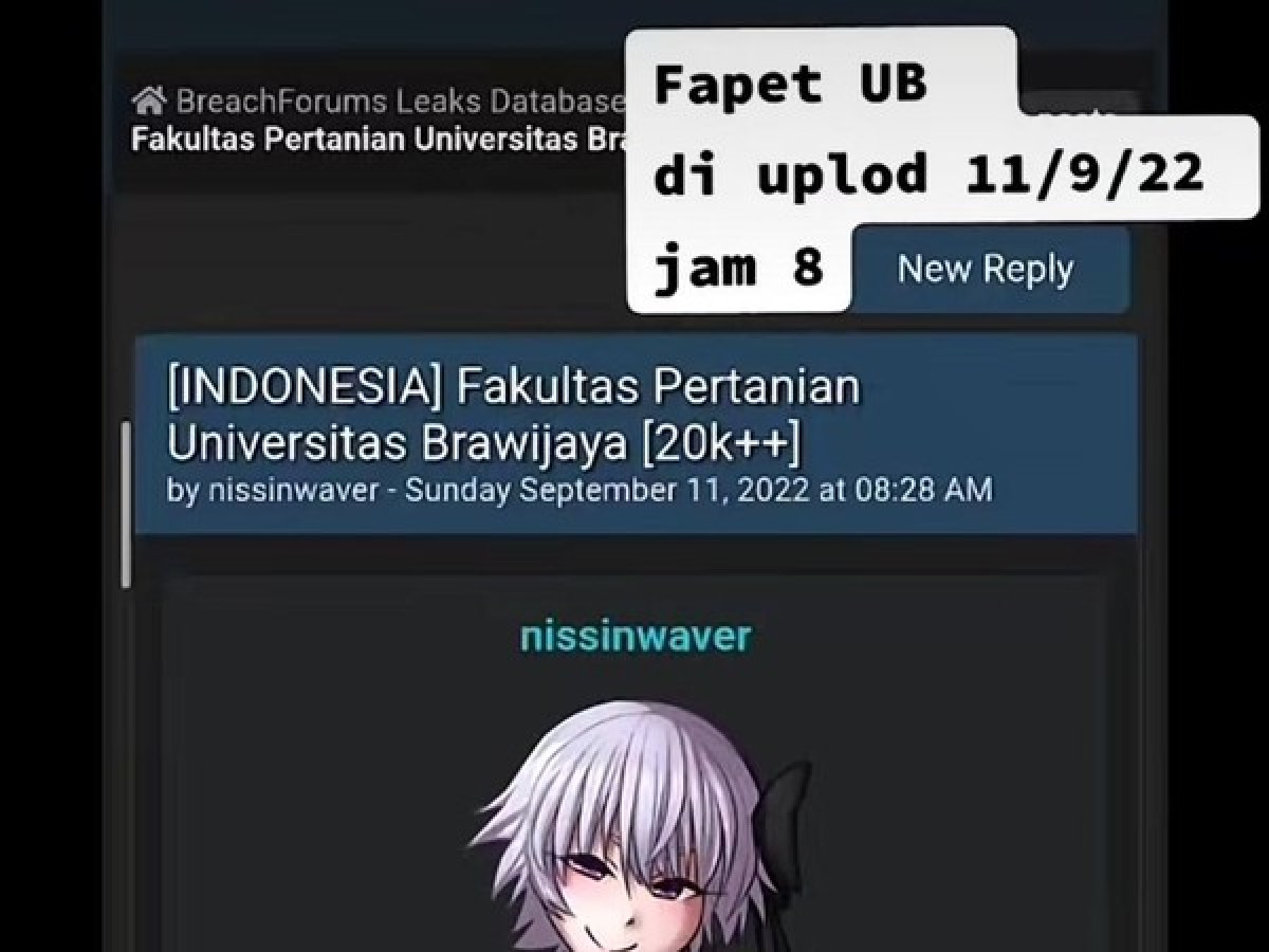 Data Mahasiswa UB Malang Bocor di Medsos, Ulah Hacker?