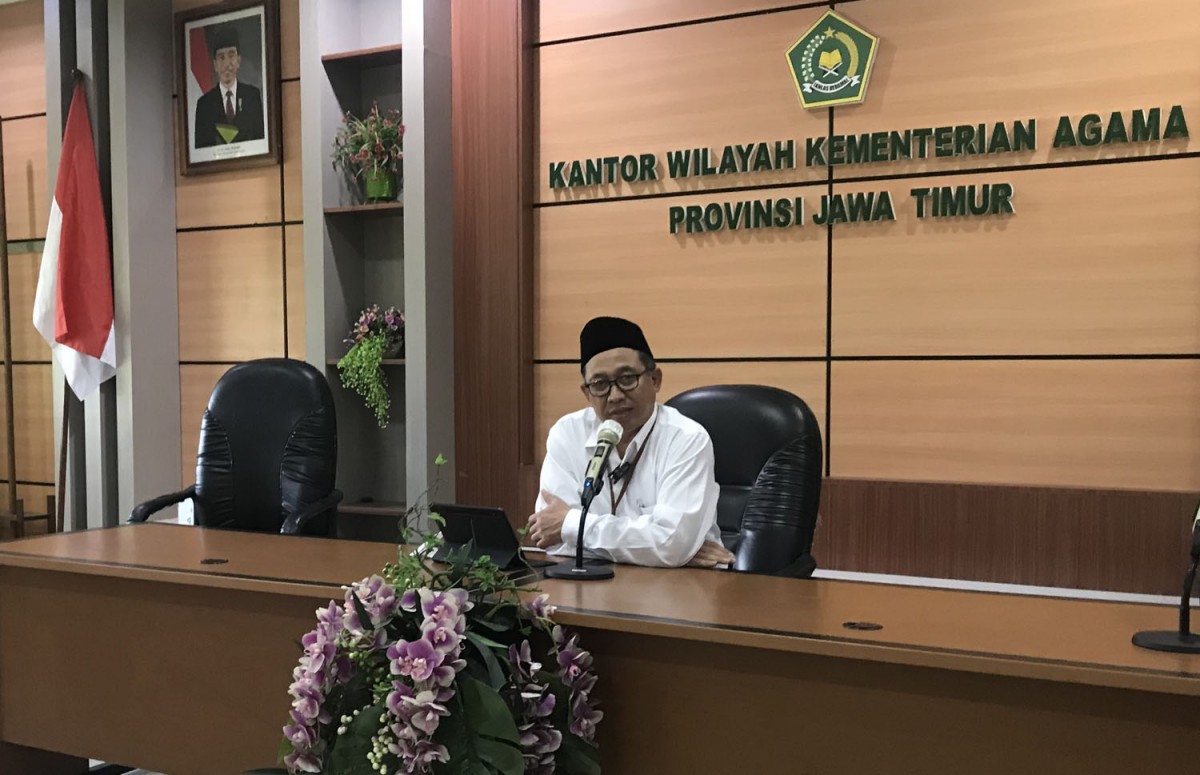 Kabid Pendidikan Diniyah dan Pondok Pesantren Kanwil Kemenag Jatim, Muhammad As'adul Anam (Foto: Zainul Fajar/jatimnow.com)