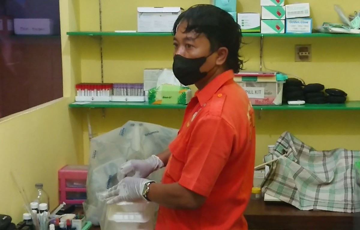 Tim Inafis Polres Tulungagung melakukan identifikasi di lokasi (Foto: Bramanta Pamungkas/jatimnow.com)