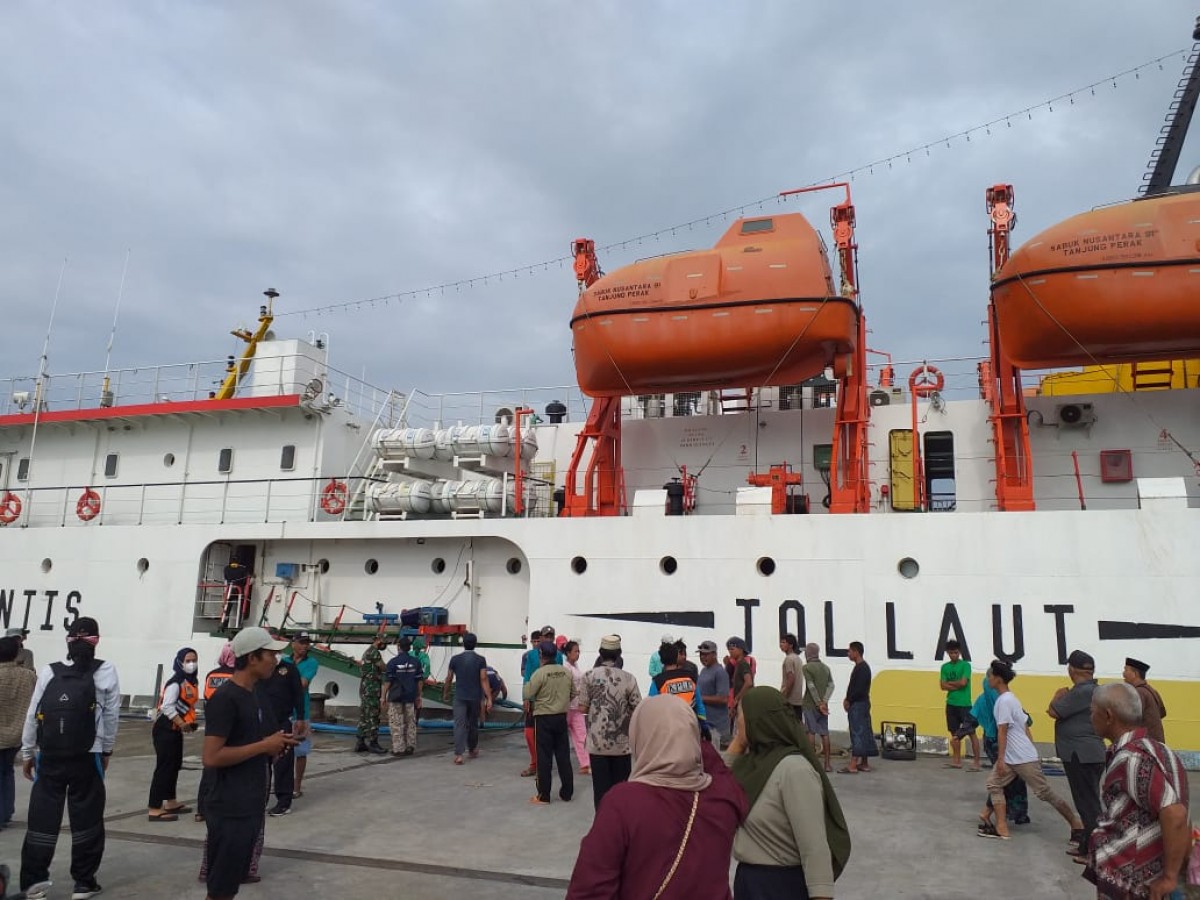 KM Sabuk Nusantara 91.(Foto: Polres Sumenep for jatimnow.com)