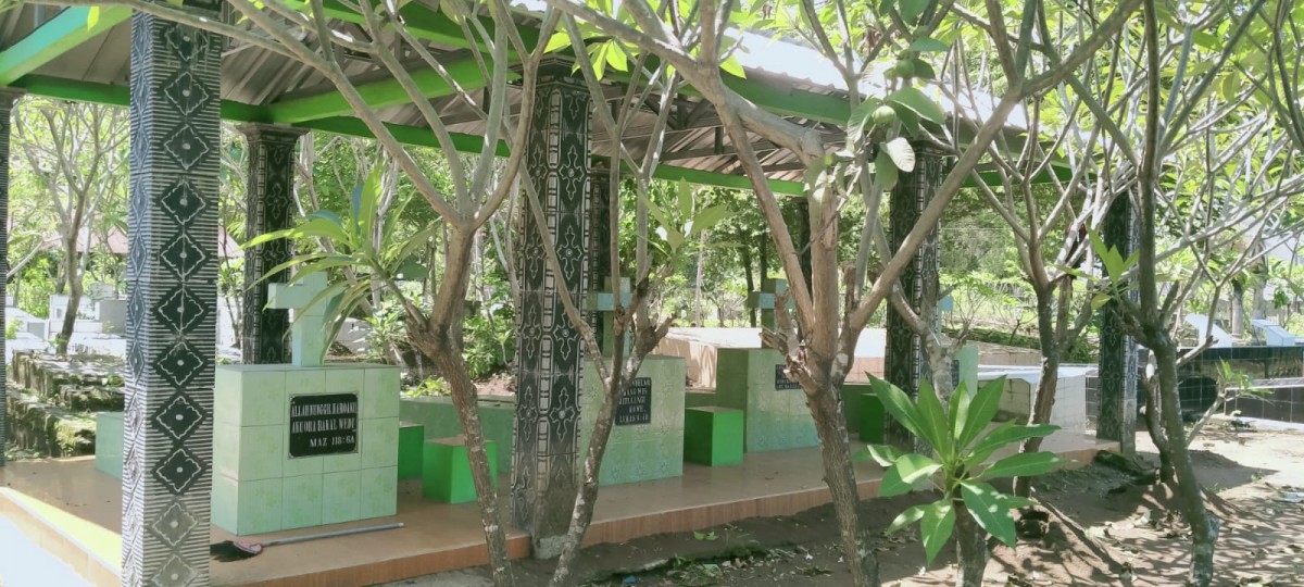 Penampakan makam kuno peninggalan kolonial Belanda di Dusun Pandean, Desa Ngoro, Kecamatan Ngoro, Jombang.(Foto: Elok Aprianto)