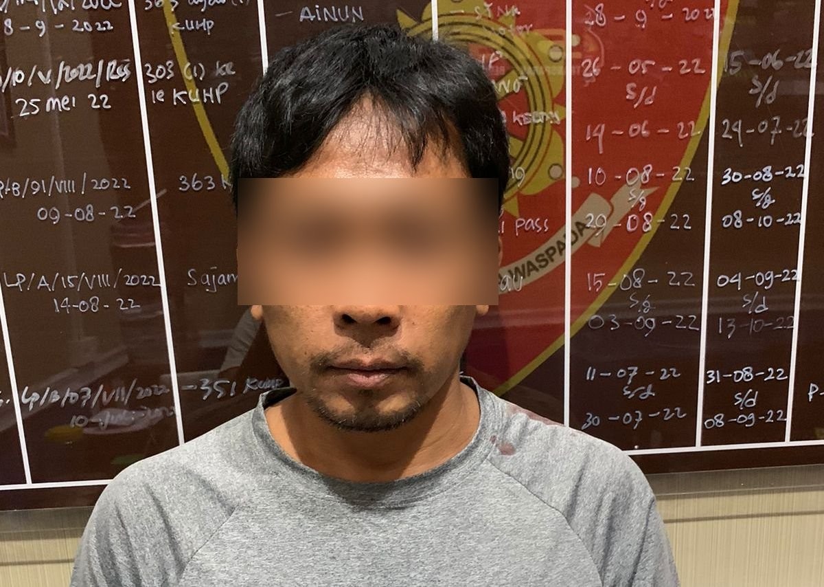 Polres menangkap pelaku pembunuhan terhadap Ahmad Dori (45), warga Dusun Tengah, Desa Gunung Maddah, Sampang.(Foto: Polres for jatimnow.com)