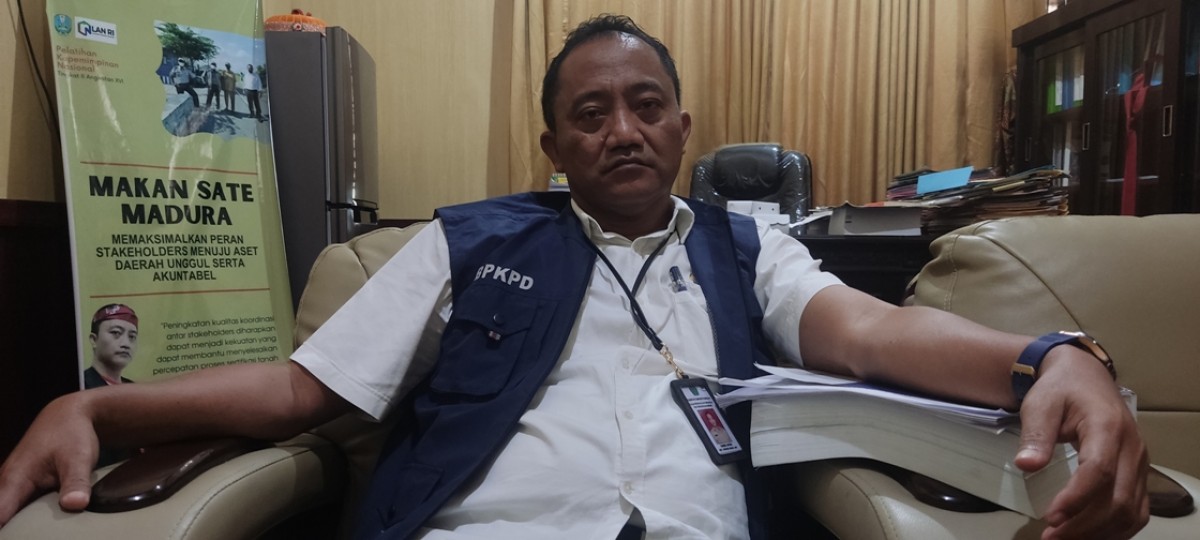 Kepala BKD Pamekasan Sahrul Munir.(Foto: Fathor Rahman)