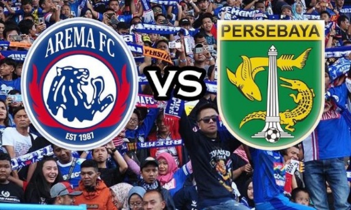 Ilustrasi Arema FC Vs Persebaya Surabaya.(Tangkapan layar)