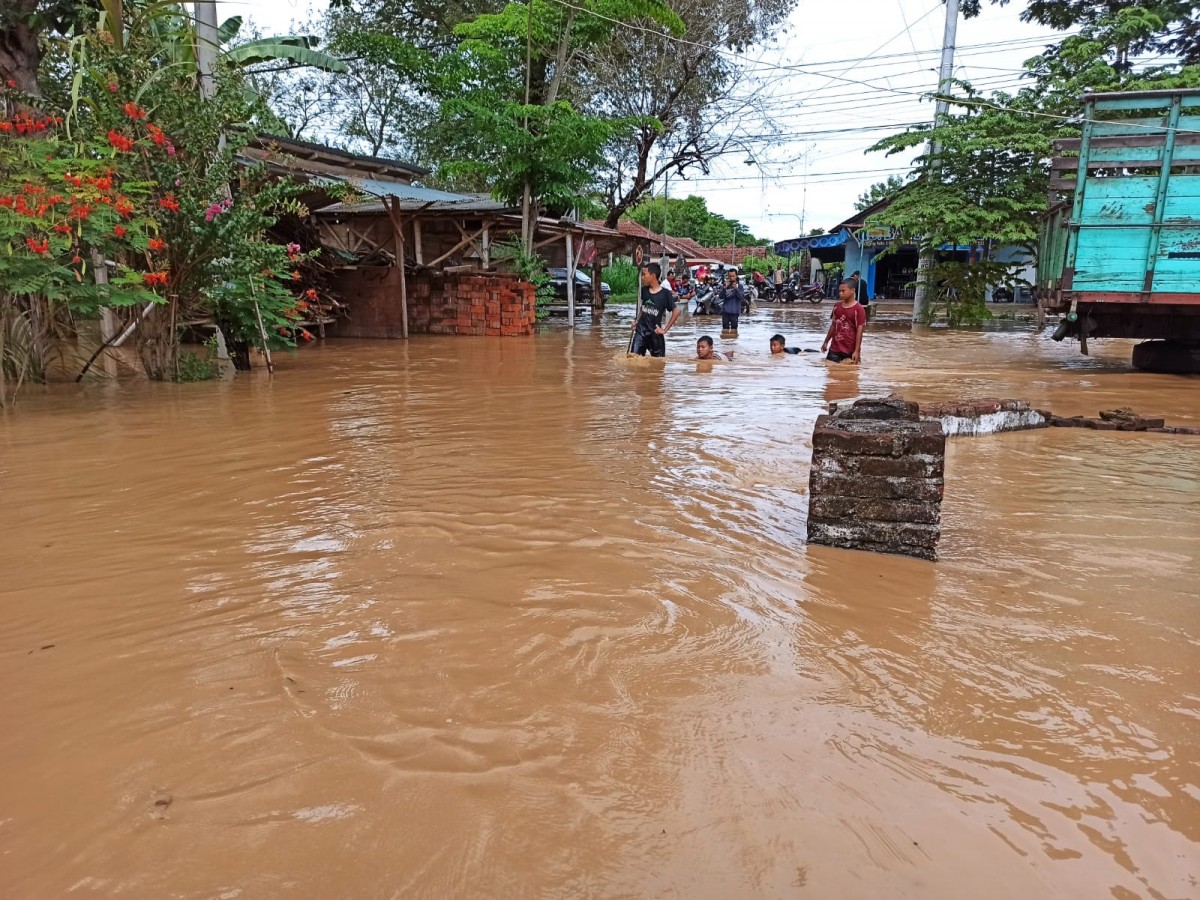 Banjir di Ponorogo.(Foto: Mita Kusuma)