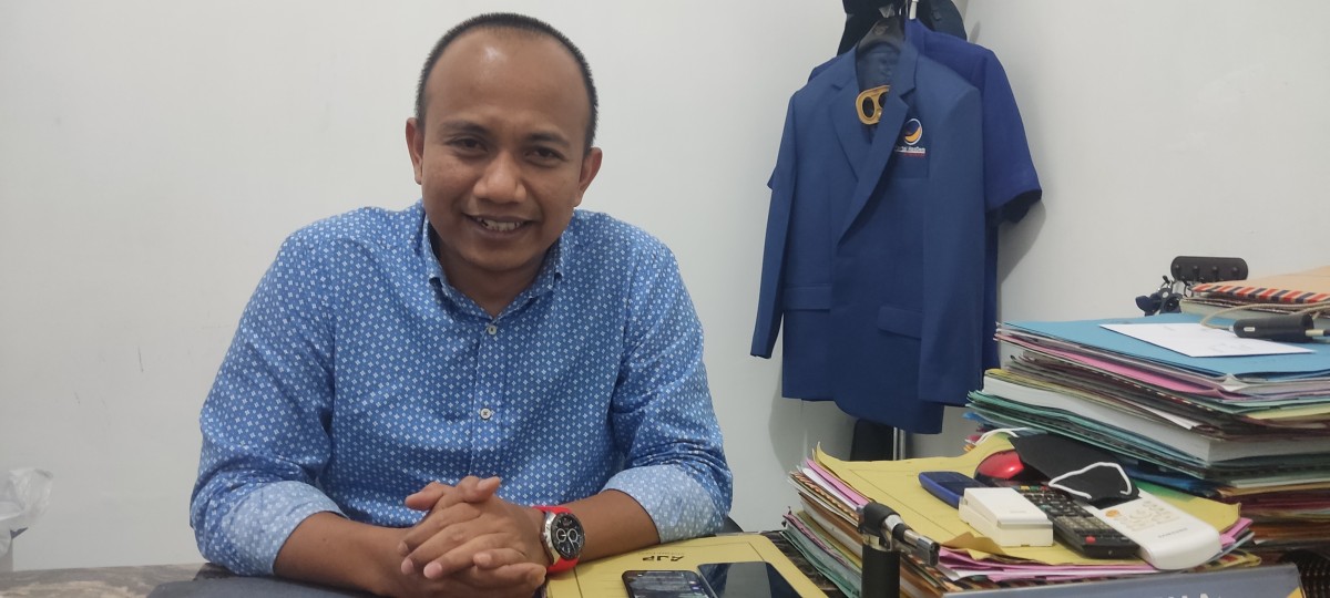 Ketua DPD Nasdem Sampang, Surya Novianto (Foto: Fathor Rahman/jatimnow.com)