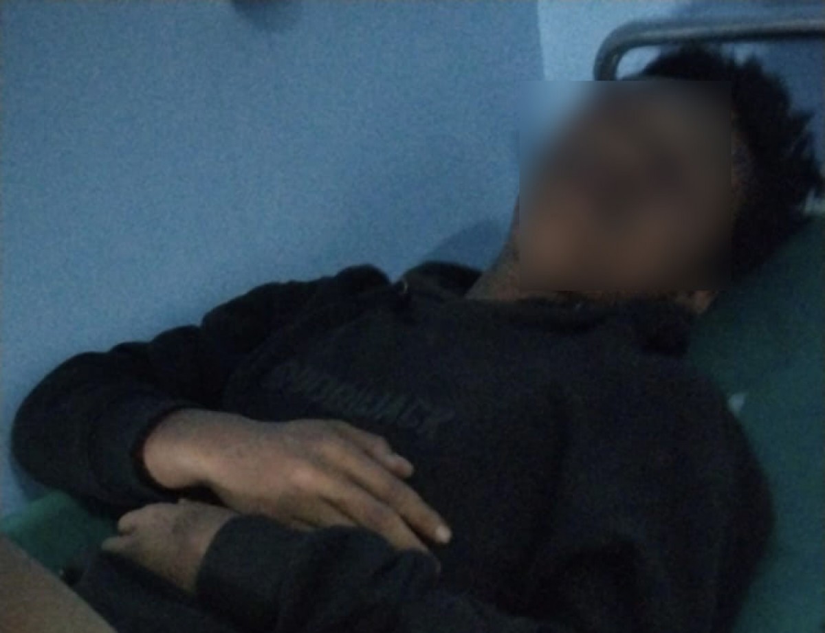 Kondisi korban kekerasan geng motor. (Foto: Hariadi for jatimnow.com) 