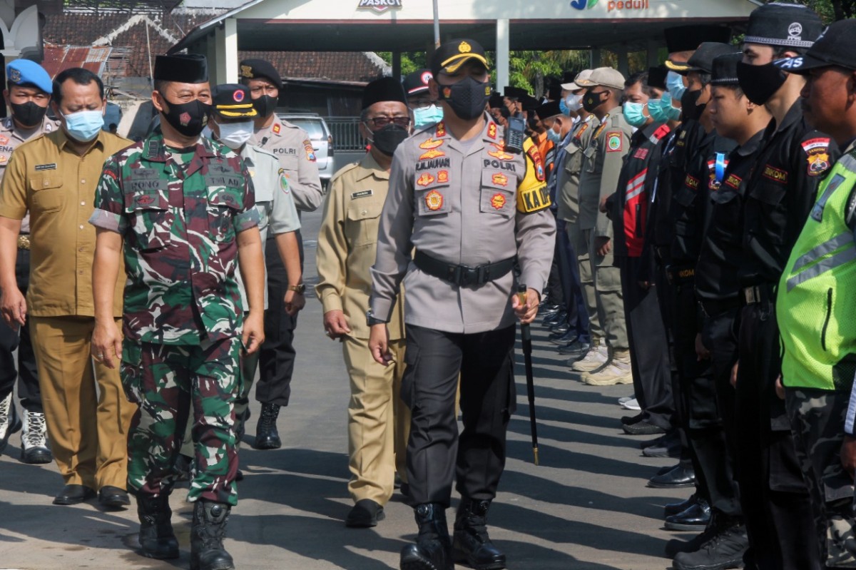 Apel gelar pasukan pengamanan Haul KH Abdul Hamid (Foto: Humas Pemkot Pasuruan)