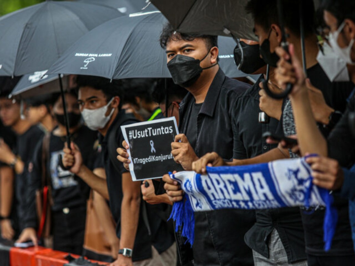 Tuntutan usut tuntas Tragedi Kanjuruhan (Foto: Ilustrasi)