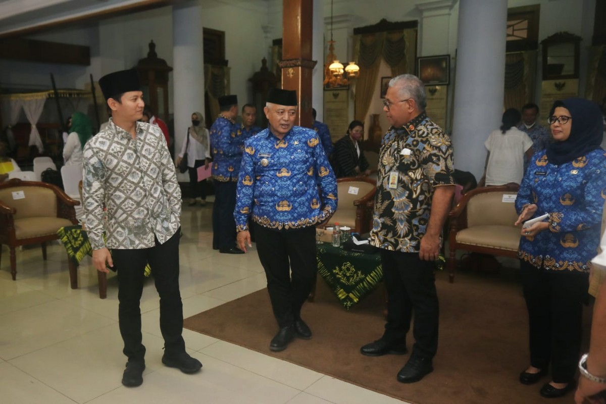 Bupati Trenggalek, Mochamad Nur Arifin (Mas Ipin) saat menghadiri Rakor Pansela di Blitar (Foto-foto: Dok. Prokopim Trenggalek)