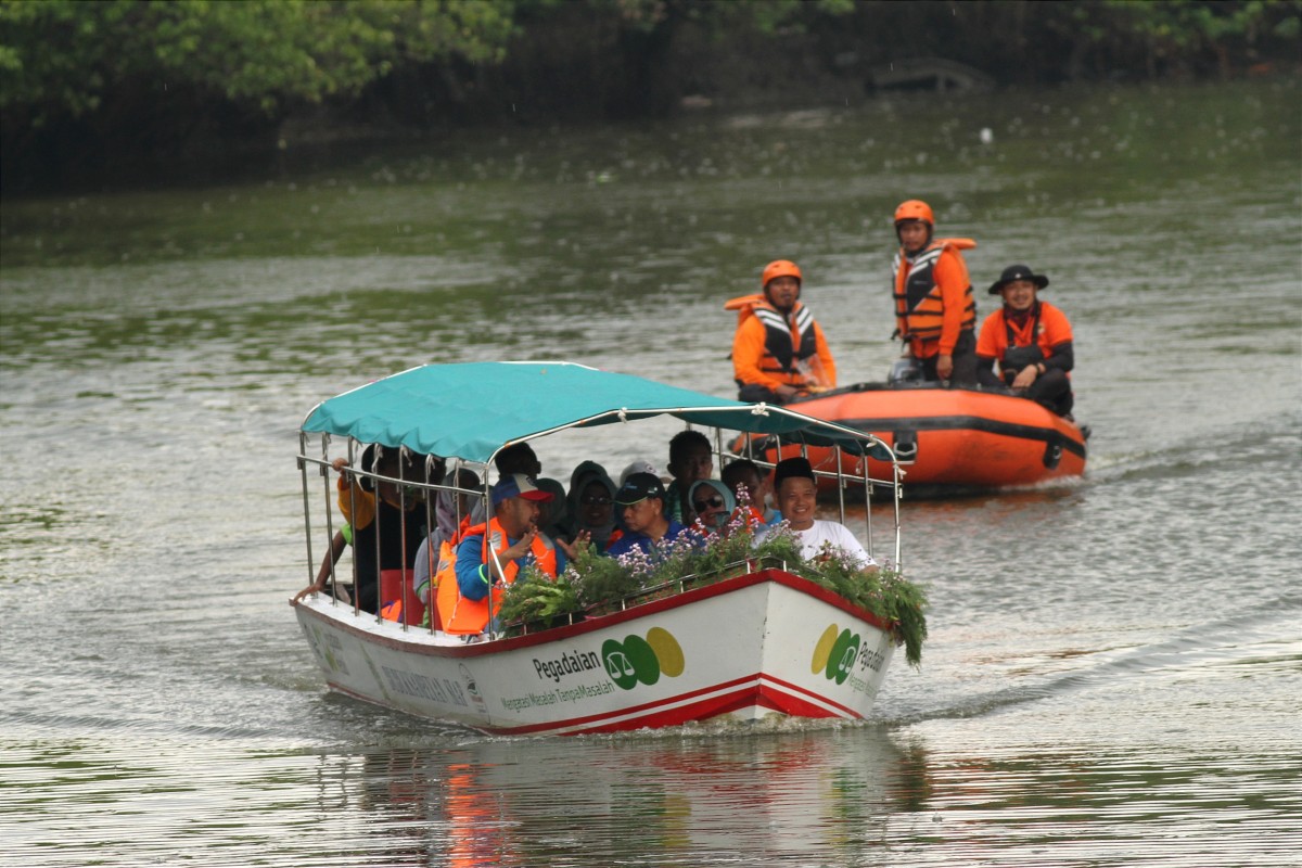 Rombongan Bupati Gresik Fandi Akhmad Yani saat mencoba Wisata Kemudi Warrior (Foto-foto: Sahlul Fahmi/jatimnow.com)