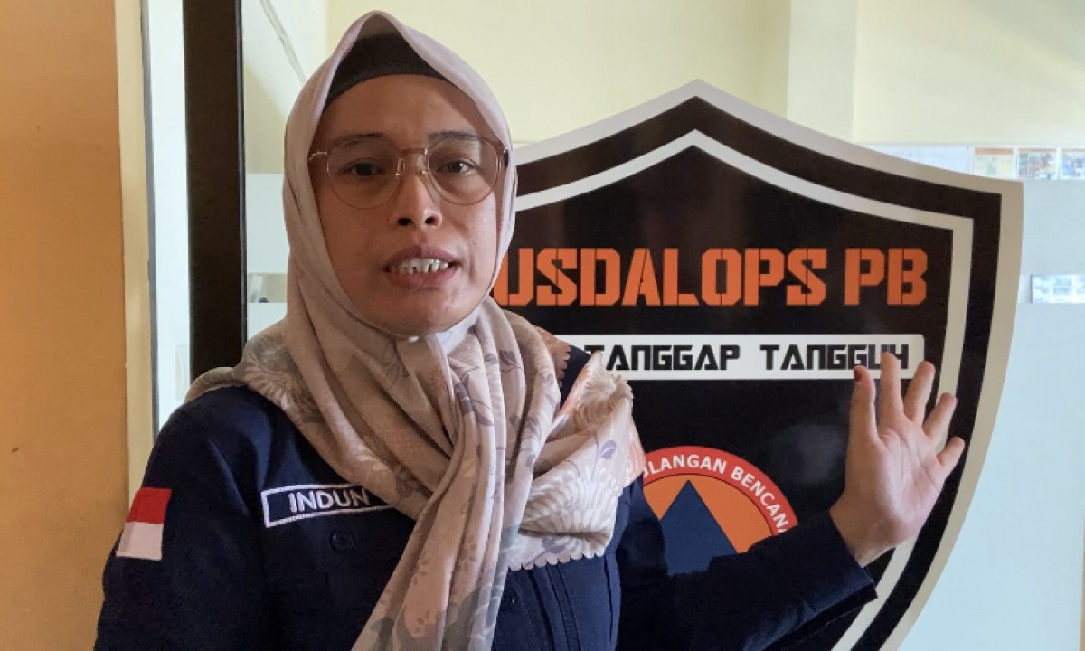 Kepala BPBD Kota Kediri Indun Munawaroh.(Foto: Yanuar Dedy/jatimnow.com)