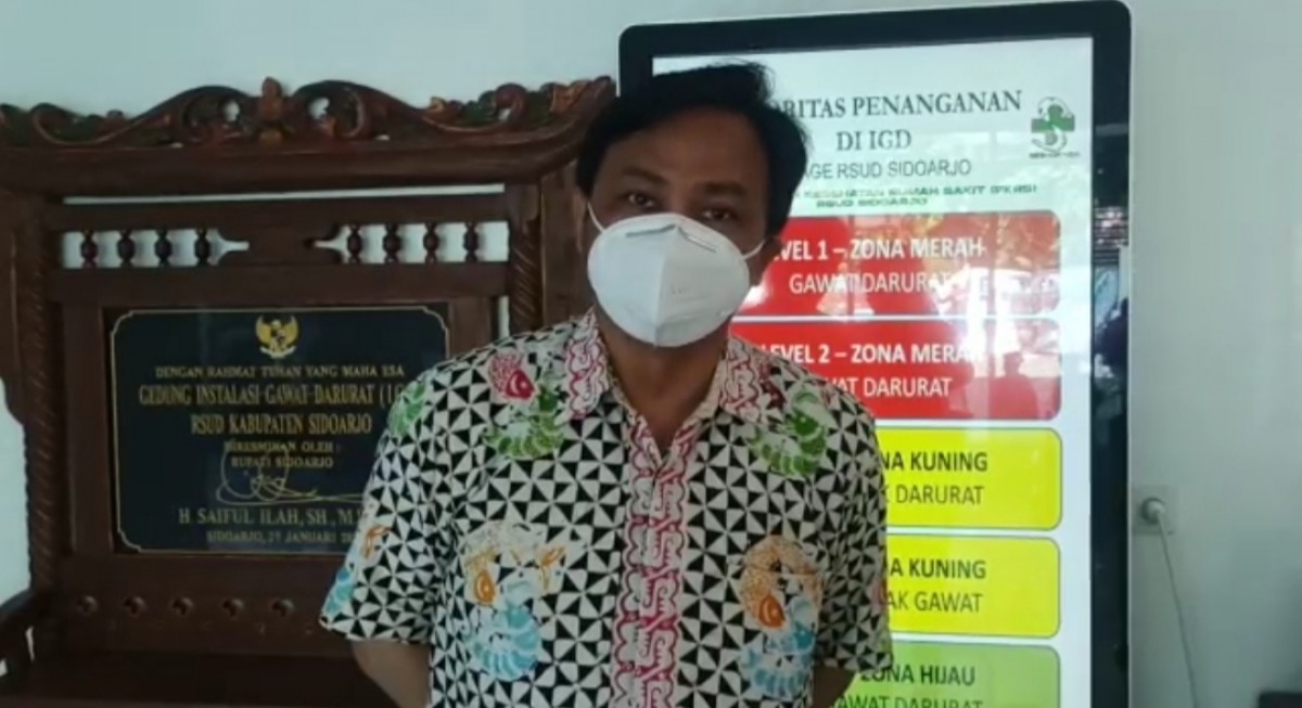 Kepala IGD Rumah Sakit Umum Daerah (RSUD) Sidoarjo dr. Ivan setiawan Sp.EM.(Foto: Zainul Fajar)