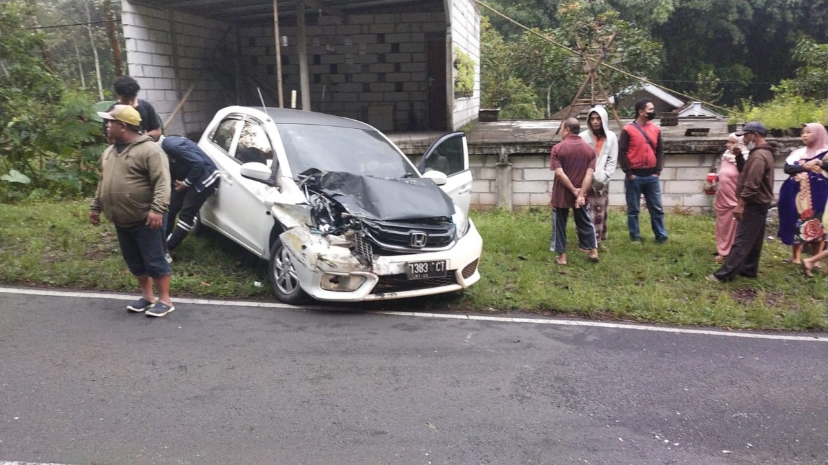 Salah satu kecelakaan di Kota Batu.(Foto: Galih Rakasiwi)