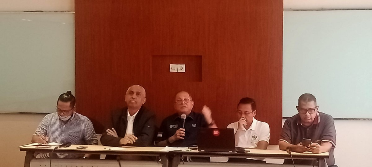 Konferensi pers PSSI. (Foto: Galih Rakasiwi/jatimnow.com)