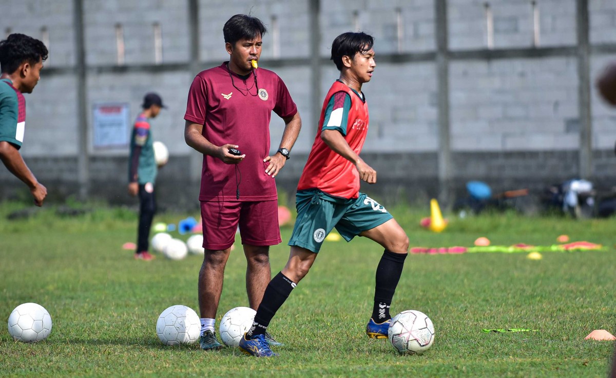 Persedikab Kediri tetap menggelar latihan. (Foto : Media Officer Persedikab for jatimnow.com)
