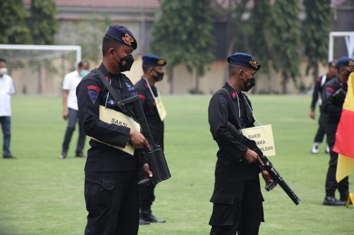 Rekonstruksi Tragedi Kanjuruhan digelar di Lapangan Bhayangkara Polda Jatim (Foto-foto: Zain Ahmad/jatimnow.com)