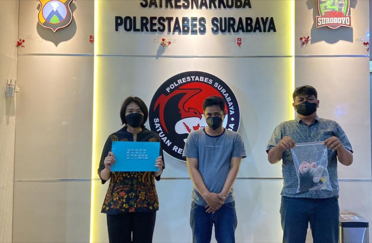 (foto: Satnarkoba Polrestabes for jatimnow.com)