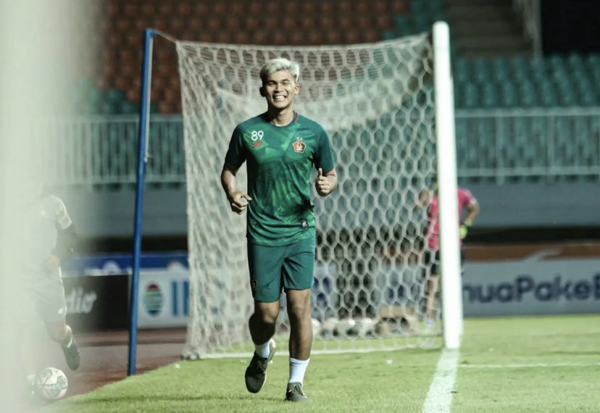Pemain muda Persik Kediri Sutan Zico.(Foto: Instagram Persik Kediri/jatimnow.com)