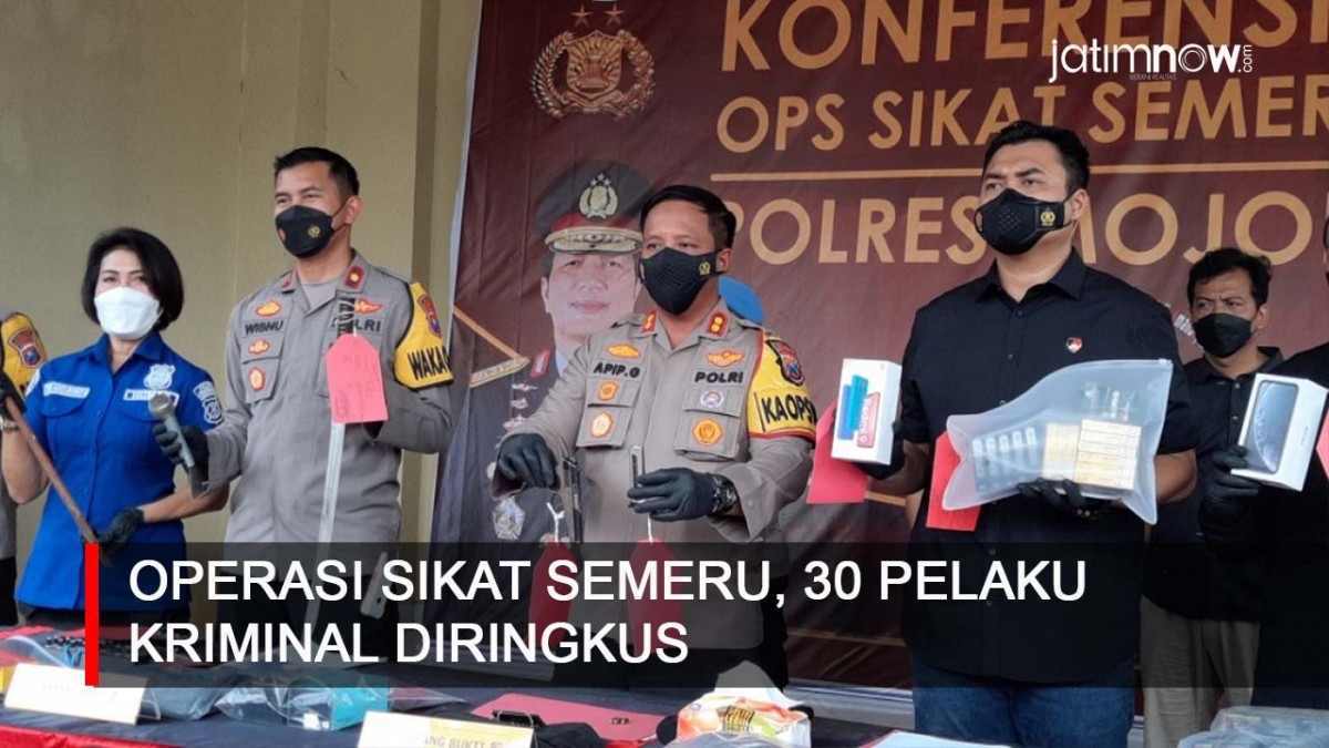 Video: Operasi Sikat Semeru, 30 Pelaku Kriminal Diringkus
