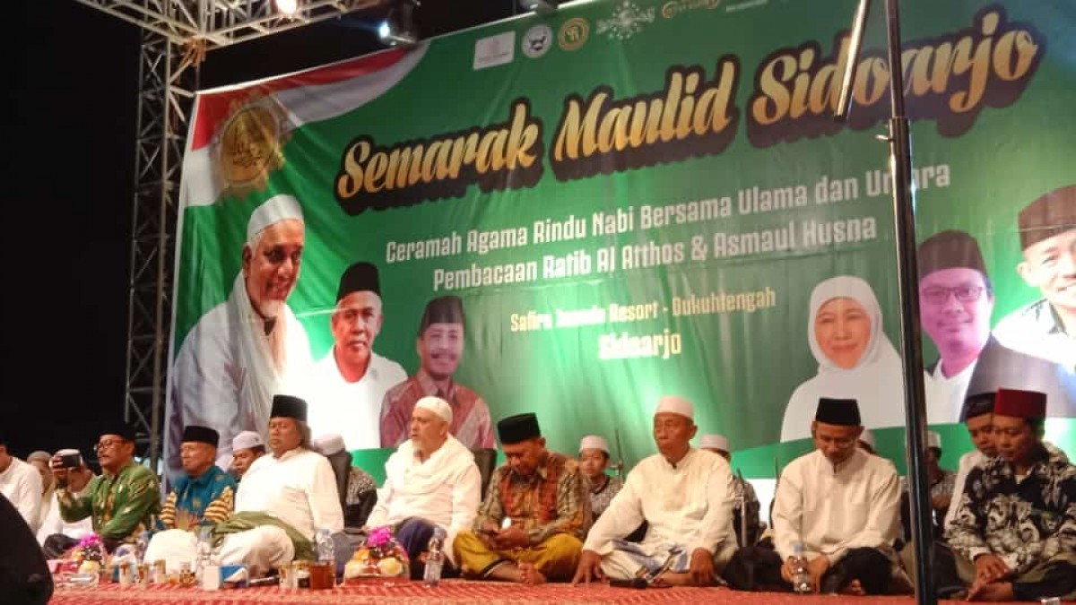 Semarak Maulid Sidoarjo yang digelar di Desa Dukuh Tengah, Kecamatan Buduran (Foto: Fik for jatimnow.com)