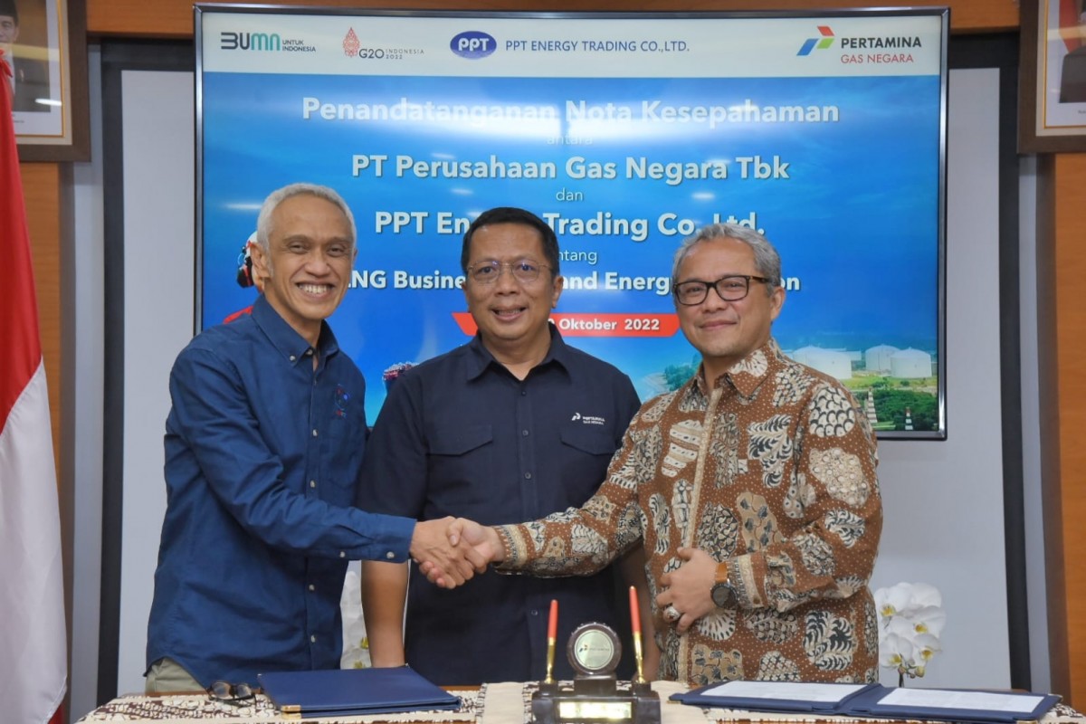 PGN dan PPT Energy Trading akselerasi komersialisasi LNG (Foto-foto: Julian for jatimnow.com)