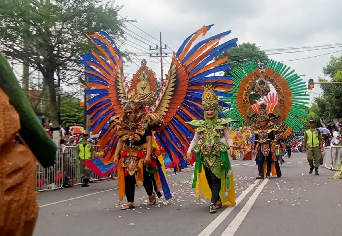 Gelaran Art Flower Carnival di Kota Batu (Foto-foto: Galih Rakasiswi/jatimnow.com)