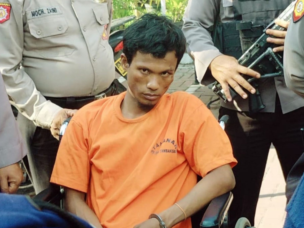 Residivis bandit motor ditembak Tim Anti Bandit Polsek Tambaksari, Surabaya (Foto-foto: Fahrizal Tito/jatimnow.com)