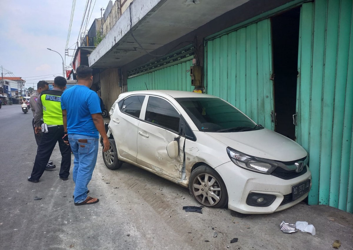 Kendaraan milik anak yang ditabrak bapaknya di Jombang (Foto: Elok Aprianto/jatimnow.com)