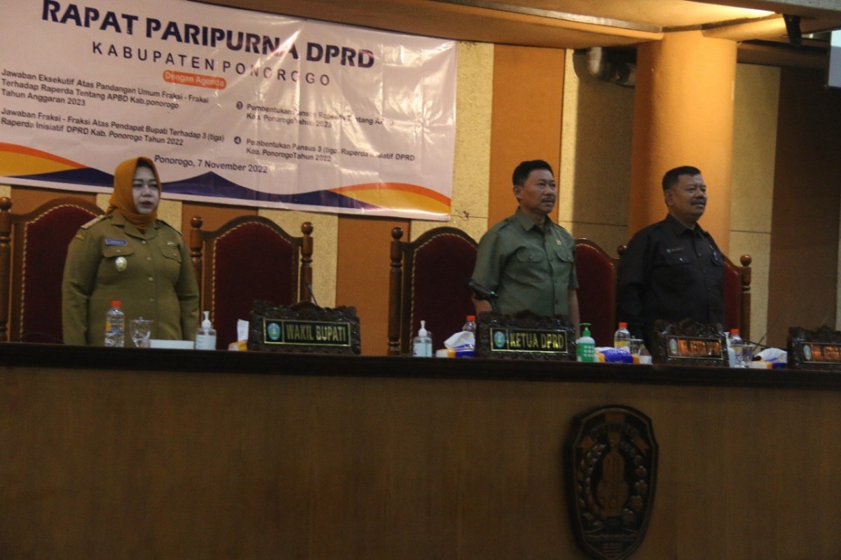 Paripurna di DPRD Ponorogo (Foto: Humas DPRD Ponorogo)