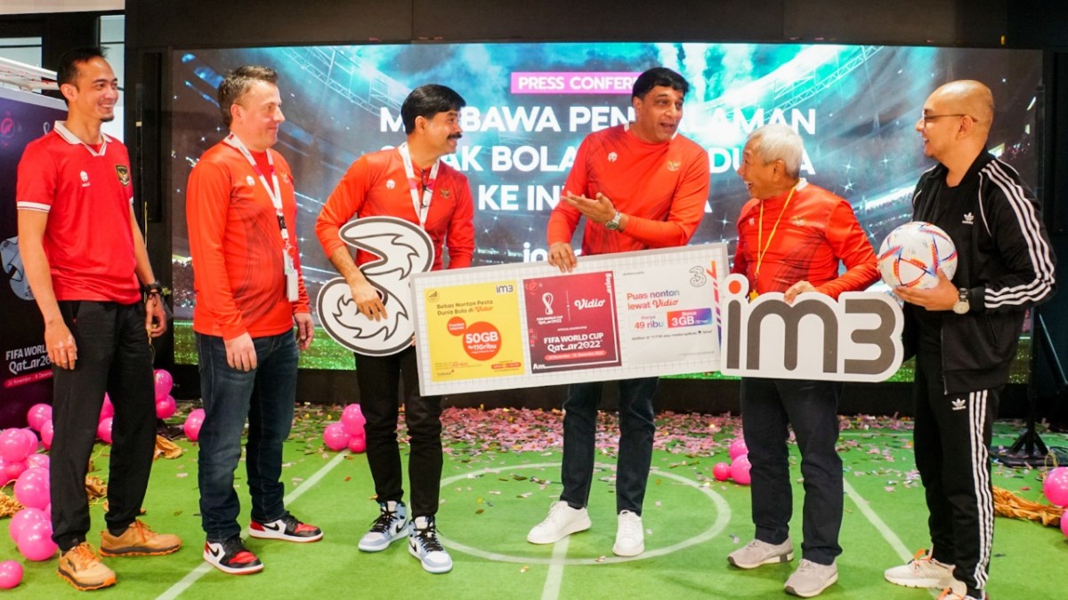 Indosat Ooredoo Hutchison kolaborasi dengan Vidio hadirkan Piala Dunia 2022 (Foto: IOH)