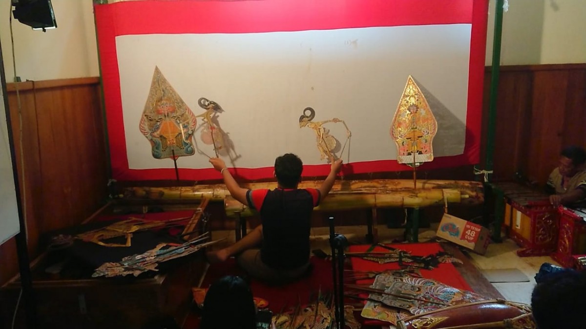 Hazil Abirama saat berlatih di Taman Budaya Tulungagung. (Foto: Bramanta Pamungkas/jatimnow.com)