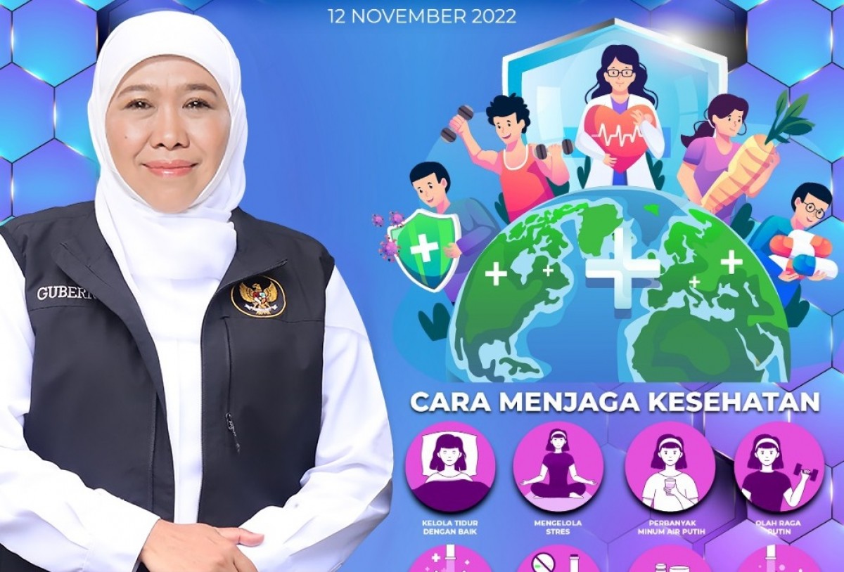 Peringati HKN, Khofifah: Kesehatan Modal Jatim Bangkit dan Hebat