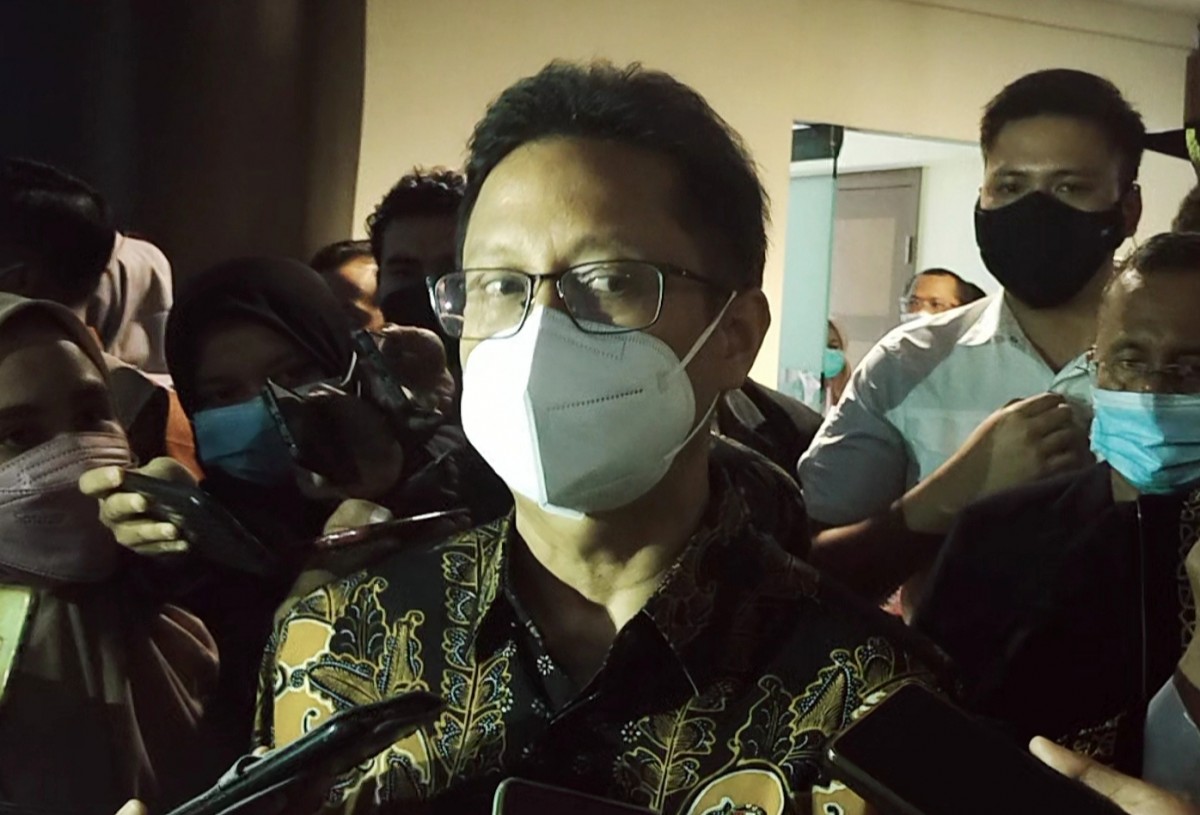 Menteri Kesehatan RI, Budi Gunadi Sadikin saat berada di Unair (Foto: Fahrizal Tito/jatimnow.com)