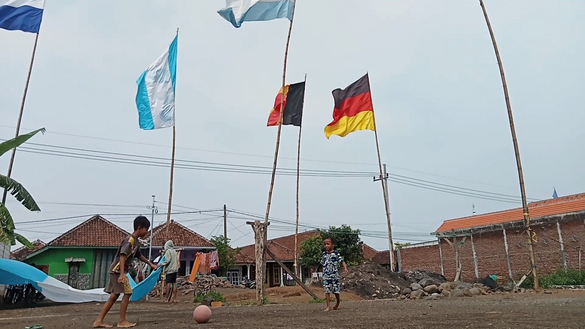 Kampung gila bola di Pasuruan (Foto-foto: Moch Rois/jatimnow.com)