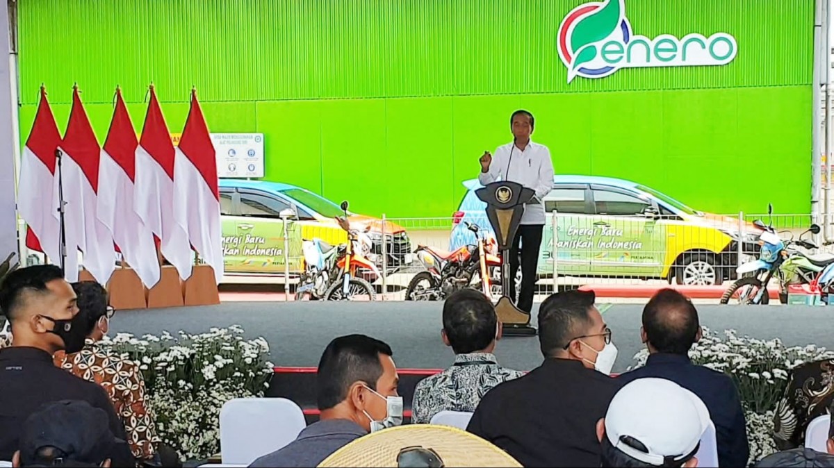 Perkuat Ketahanan Energi, Jokowi Resmikan Pabrik Bioetanol di Mojokerto
