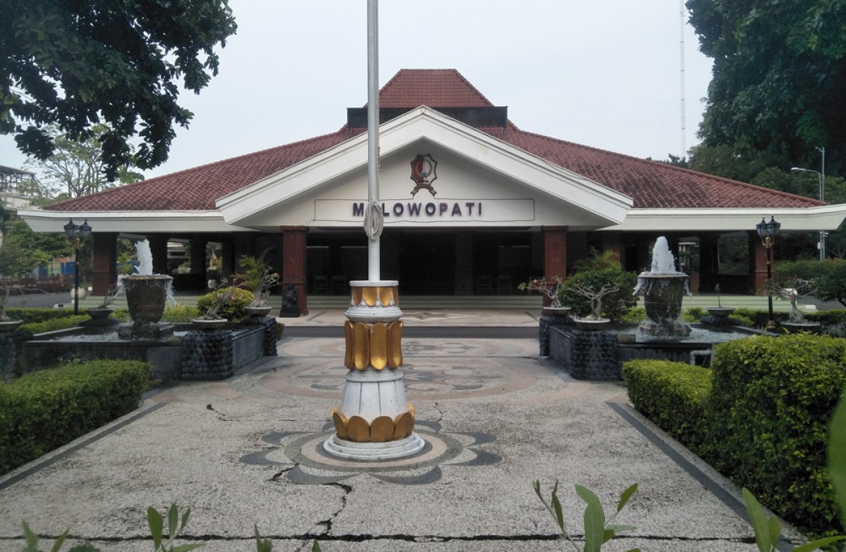 Pendopo Pemkab Bojonegoro yang akan direvitalisasi tahun depan. (foto: Misbahul Munir/jatimnow.com)