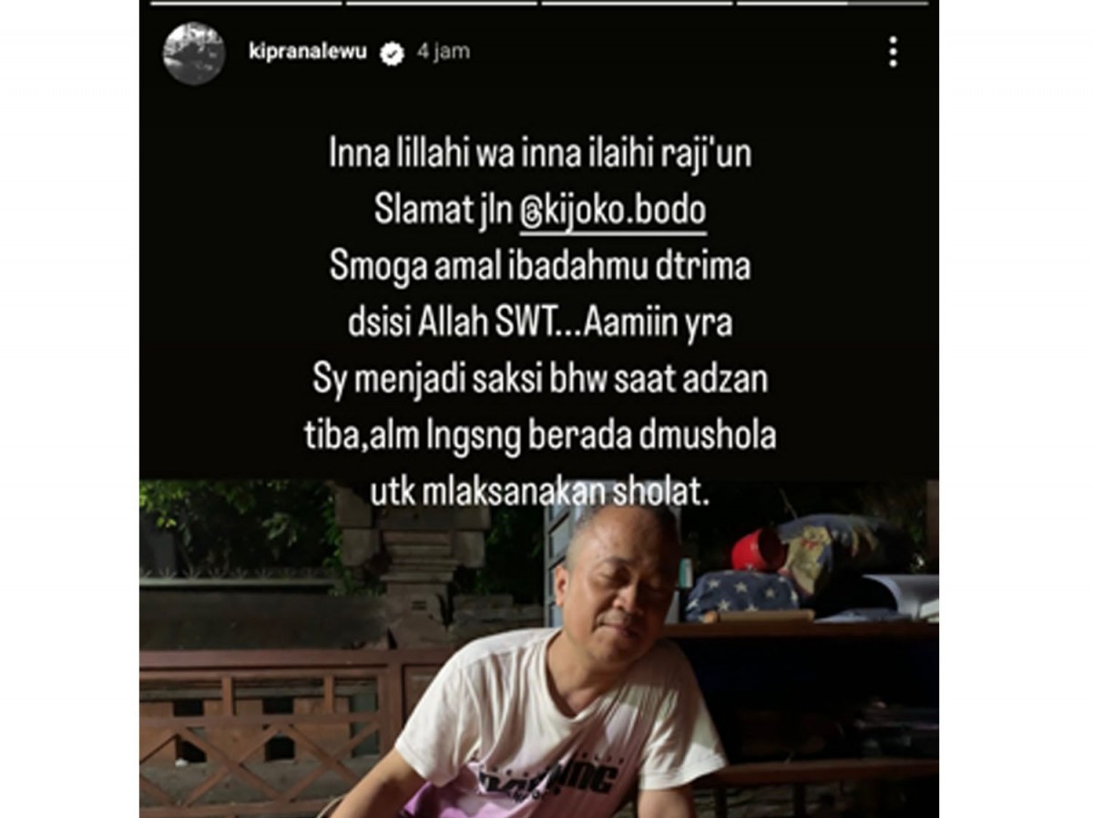 Ki Joko Bodo Meninggal, Sahabat Jadi Saksi Kesalehannya