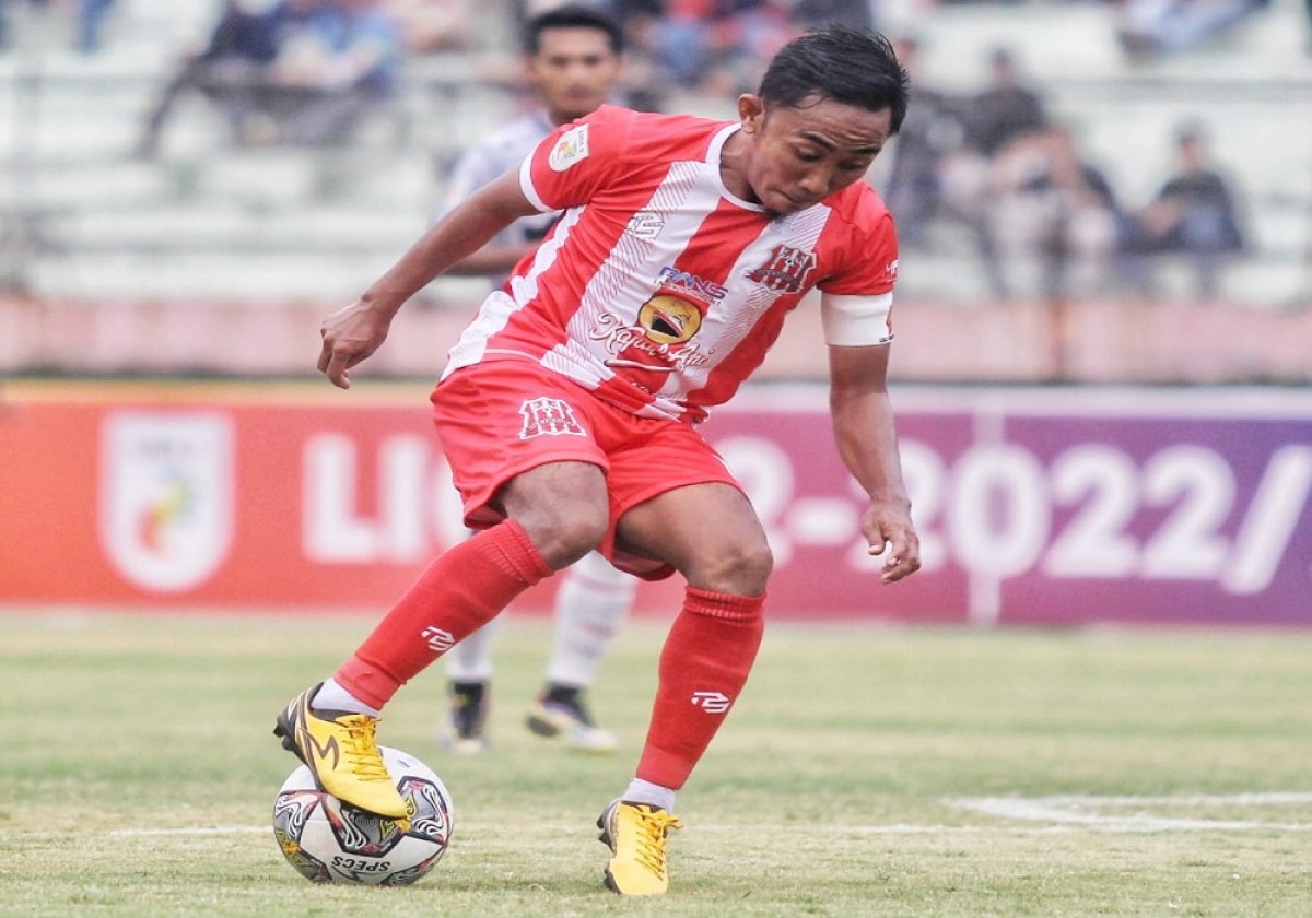 Rendy Irwan, pemain Deltras Sidoarjo saat bertanding beberapa waktu lalu (Foto: Media Official Deltras for jatimnow.com)