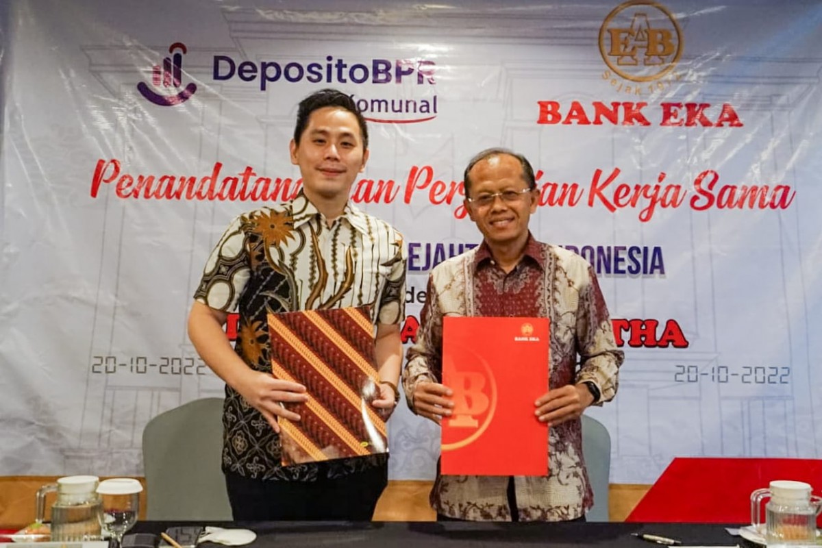 Kerja sama antara BPR Eka Bumi Artha dan PT Komunal Sejahtera Indonesia (Foto: Supri for jatimnow.com)