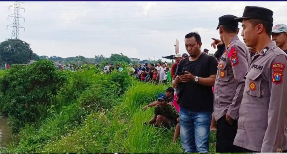 Bocah asal Mojokerto dilaporkan hilang tenggelam di Sidoarjo (Foto: Humas Polsek Tarik)