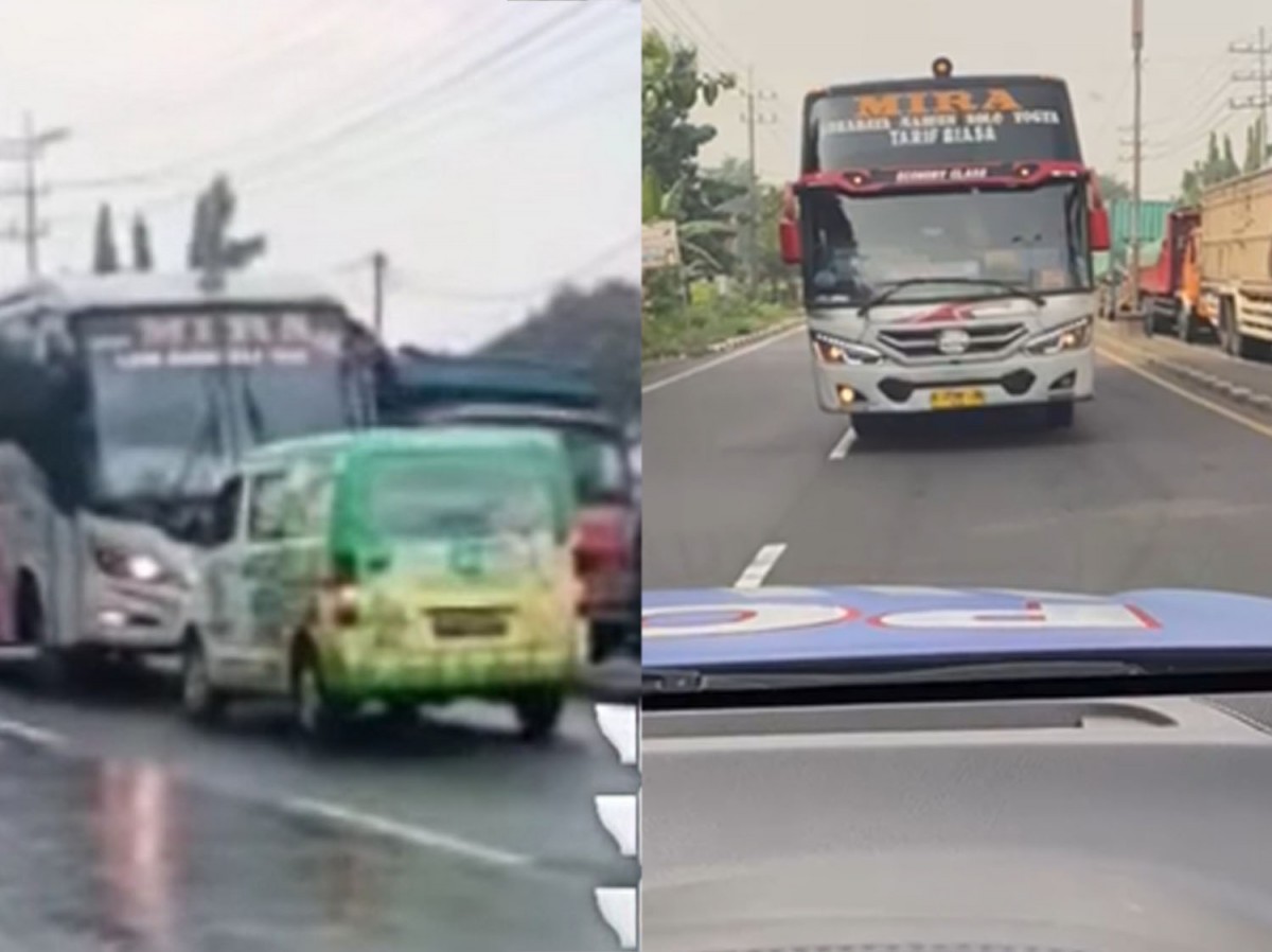Bus Mira Dua Kali Tepergok Lawan Arus di Mojokerto, Polisi Panggil Pengelola
